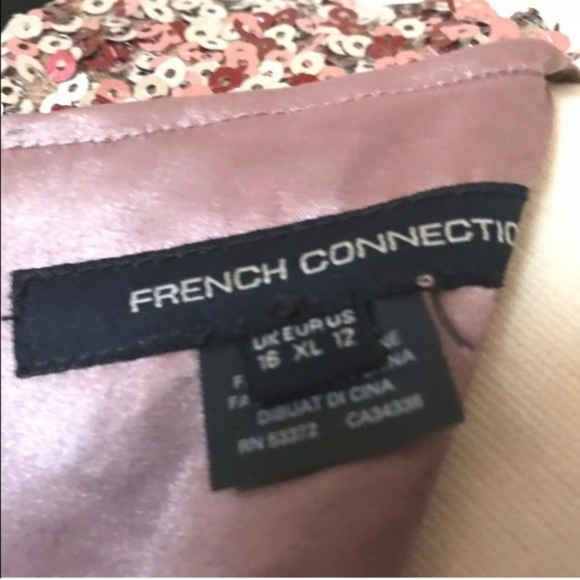 FRENCH CONNECTION Lunar Pink Sequin Bodycon Dress - Picture 3 of 6